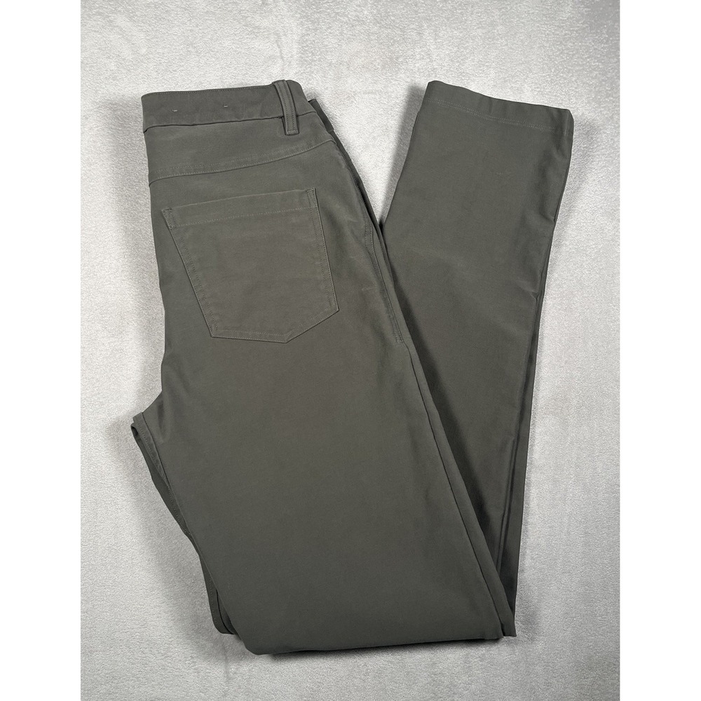 Lululemon ABC Classic Fit 5-Pocket Pant Men 28 Olive Utilitech Twill LM5AQJS